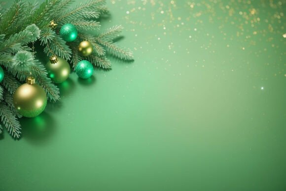 Download Green Christmas Digital Paper Background - Paper Collection