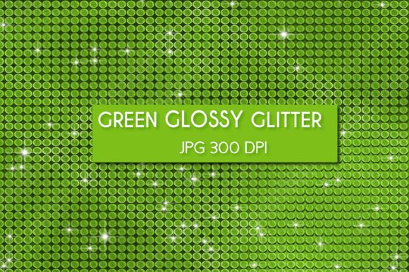 Download Green Glossy Glitter Digital Paper - Paper Collection
