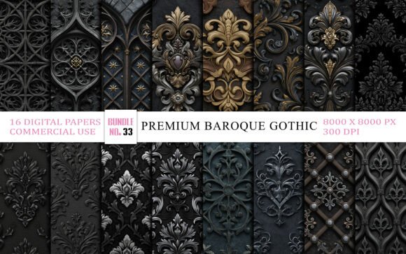 Download Premium Baroque Gothic Wallpaper Bundle - Paper Collection