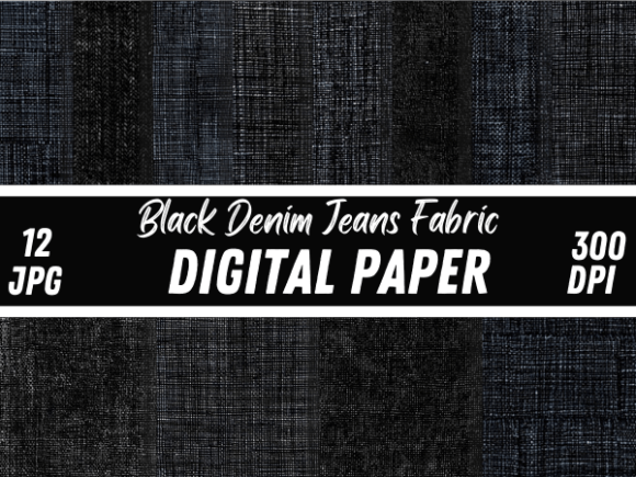Download Black Denim Jeans Fabric Paper Patterns - Paper Collection