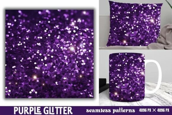 Download Purple Glitter Background Digital Paper - Paper Collection