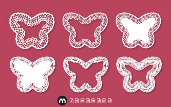 Download Intricate Lace Butterfly Laser/Paper Cut SVG Designs - Paper Collection