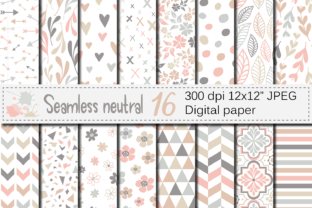 Download Seamless Neutral Digital Paper Pack - Paper Collection