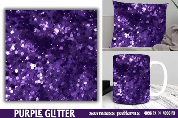 Download Purple Glitter Background Digital Paper - Paper Collection