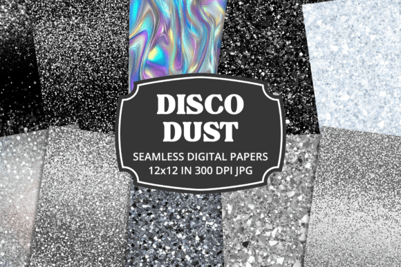 Download Disco Dust Silver Textured Glitter Paper - Paper Collection