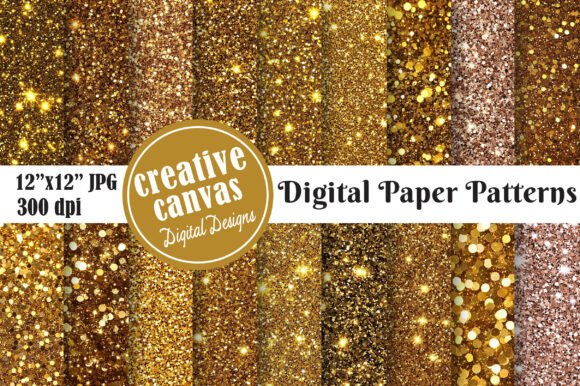 Download Luxury Gold Glitter Digital Paper - Paper Collection