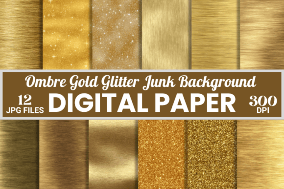 Download Ombre Gold Glitter Junk Background Paper - Paper Collection