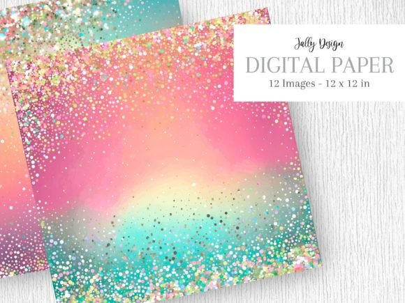Download Sparkling Colorful Glitter Digital Paper - Paper Collection