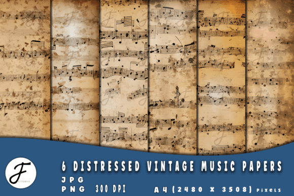 Download Distressed Vintage Music Papers - Paper Collection