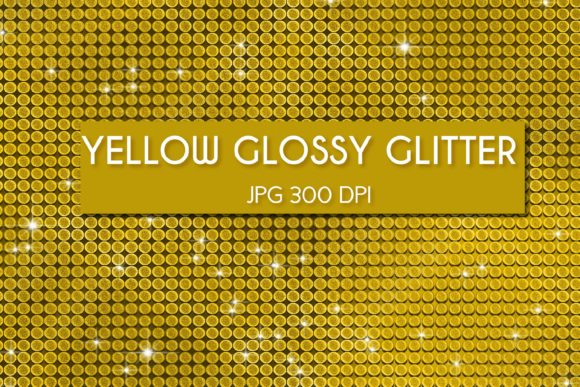 Download Yellow Glossy Glitter Digital Paper - Paper Collection