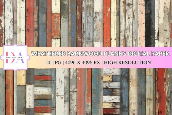 Download Weathered Barnwood Planks Digital Paper - Paper Collection