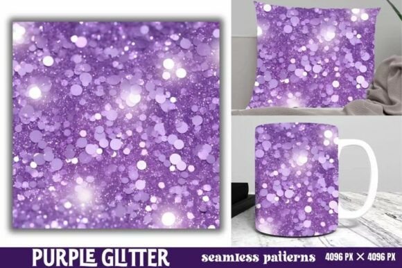 Download Purple Glitter Background Digital Paper - Paper Collection