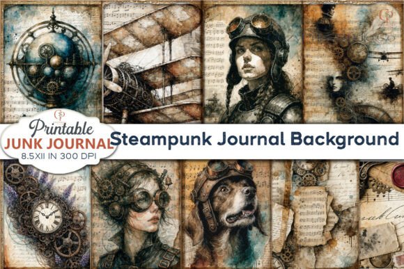 Download Steampunk Journal Background Paper - Paper Collection