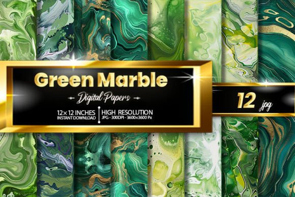 Download Green Marble Digital Papers - Green marble Collection