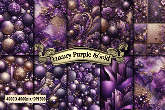 Download Luxury Purple Textures Digital Paper - Paper Collection