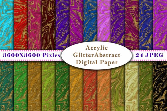 Download Acrylic Glitter Abstract Digital Paper - Paper Collection