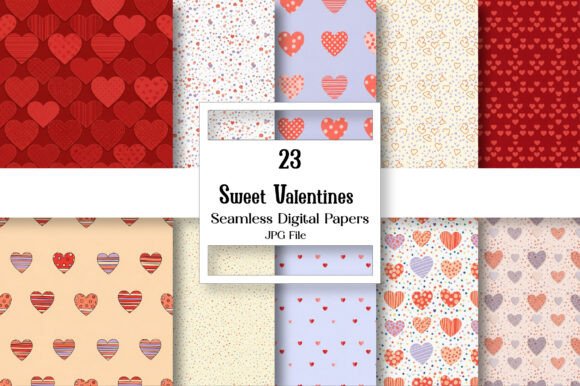 Download Sweet Valentines Seamless Donut Papers - Paper Collection