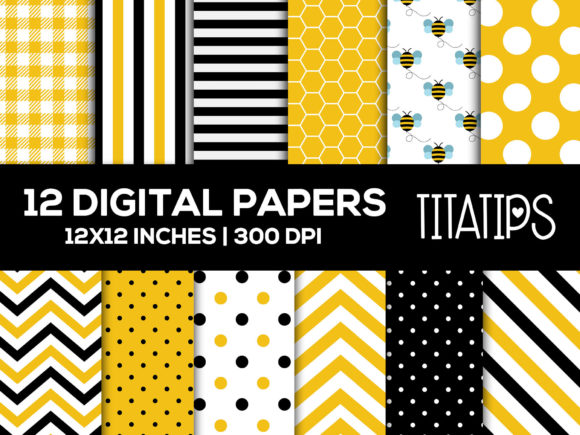Download Bumblebee Digital Papers Set - Paper Collection