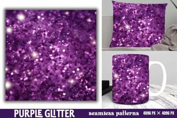 Download Purple Glitter Background Digital Paper - Paper Collection
