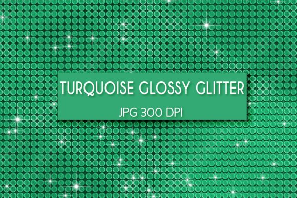 Download Turquoise Glossy Glitter Digital Paper - Paper Collection