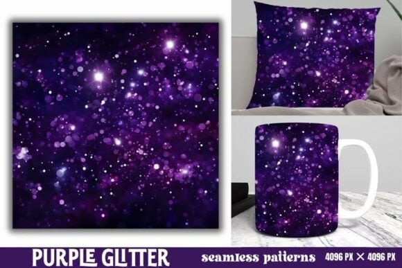 Download Purple Glitter Background Digital Paper - Paper Collection