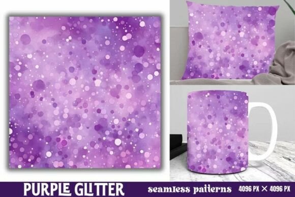 Download Purple Glitter Background Digital Paper - Paper Collection