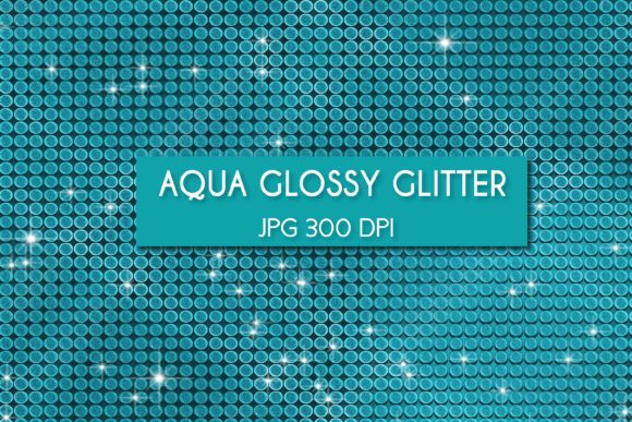Download Aqua Glossy Glitter Digital Paper - Paper Collection