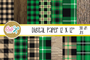 Download Green Buffalo Plaid Pattern, Lumberjack Digital Paper - Paper Collection
