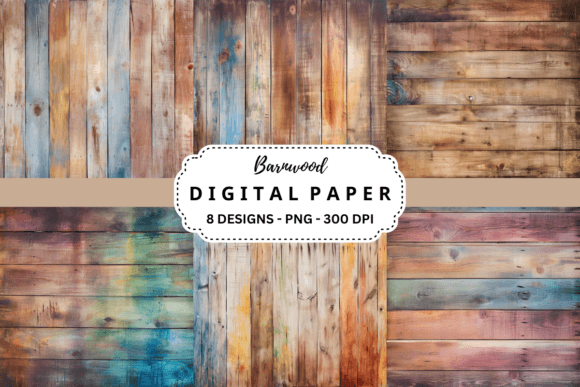 Download Barnwood Watercolor Digital Paper - Paper Collection