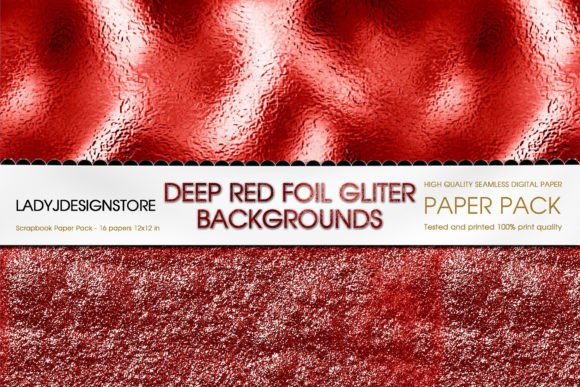 Download Crimson Red Foil Glitter Digital Paper - Paper Collection