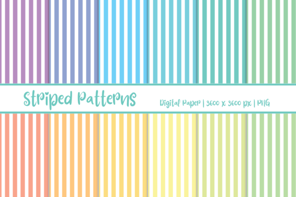 Download Striped Patterns Digital Paper - Paper Collection