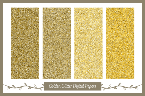 Download Golden Glitter Texture Digital Paper - Paper Collection