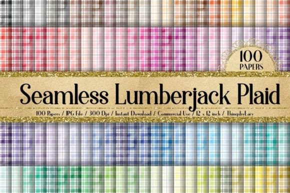 Download 100 Seamless Watercolor Lumberjack Paper - Paper Collection