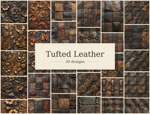 Download Vintage Leather Digital Paper - Paper Collection