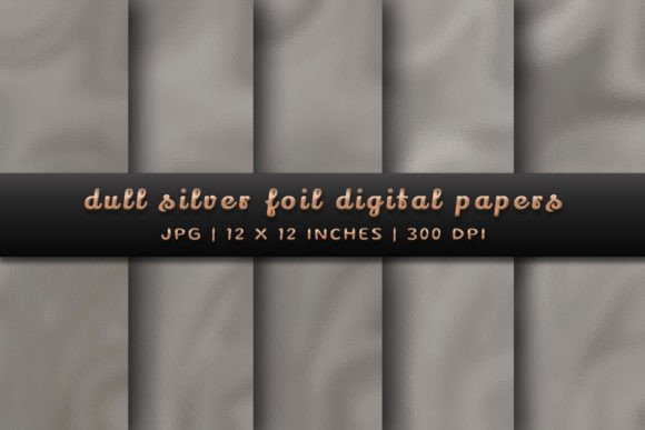Download Dull Silver Foil Digital Papers - Paper Collection