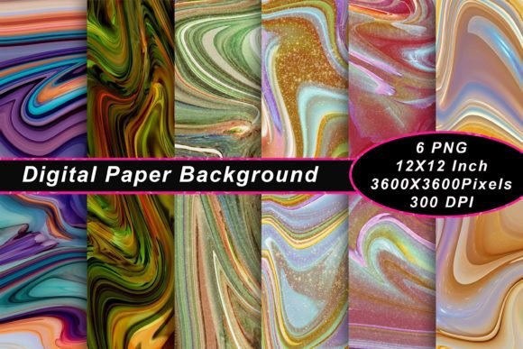 Download Trendy Liquid Digital Paper Marble Wave - Paper Collection