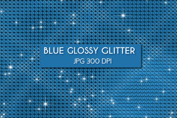 Download Blue Glossy Glitter Digital Paper - Paper Collection